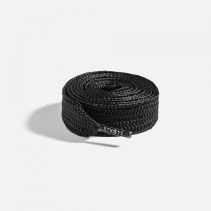 Black Straye 20 MM Laces UK | CYWGK4269