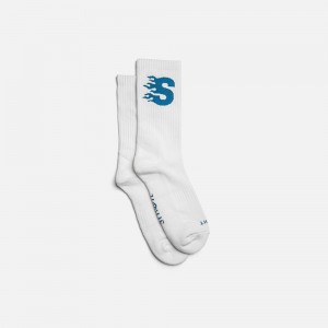 Blue Straye Blaze Socks UK | OKQNR7610