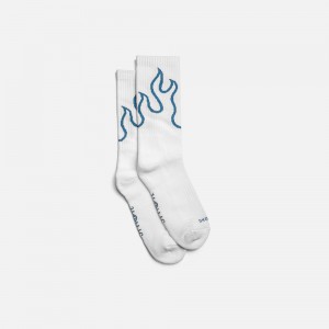 Blue Straye Fuego Socks UK | DTIEQ4178