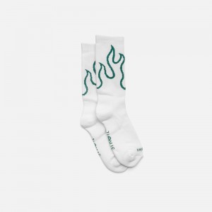 Green Straye Fuego Socks UK | RNJFC3192