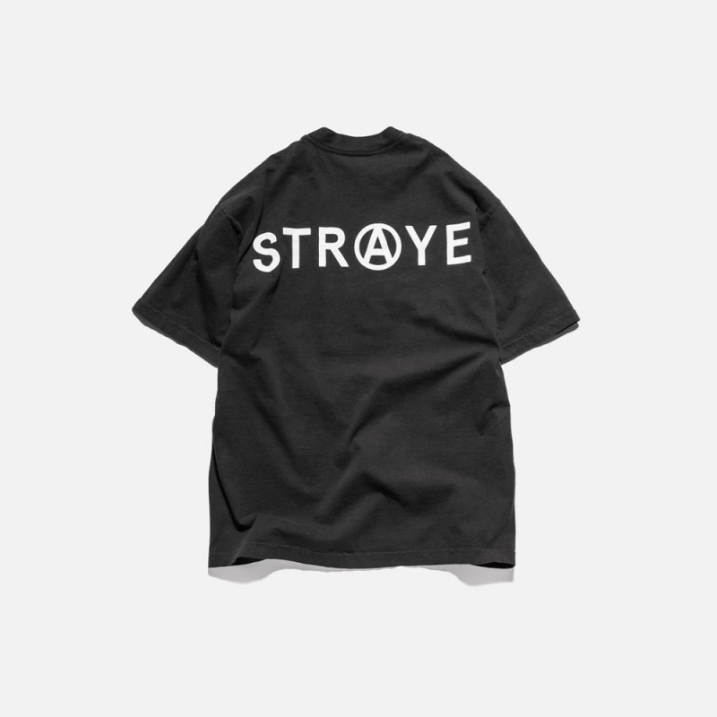 Black Straye Blaze One S/S Tee UK | HOTEQ8406