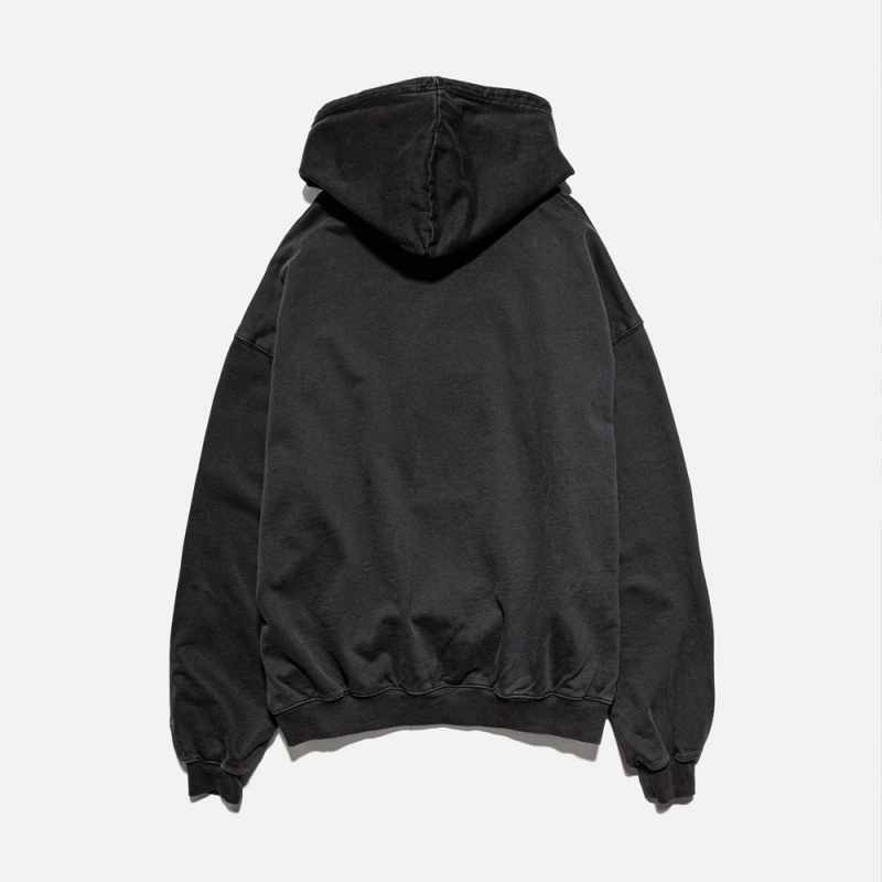 Black Straye Metal Hoodie UK | XHQZW3681