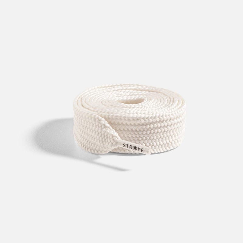 Cream Straye 20 MM Laces UK | LFMBU7204