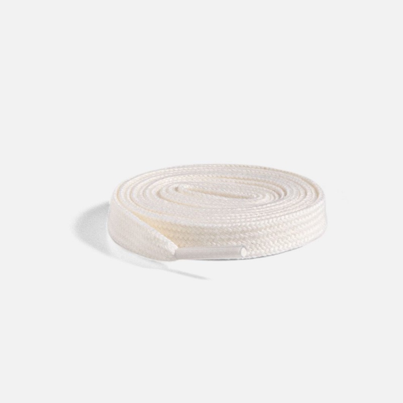 Cream Straye 9 MM Laces UK | OZKPF8791