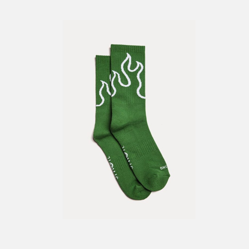 Green Straye Fuego Socks UK | NZYWD0531