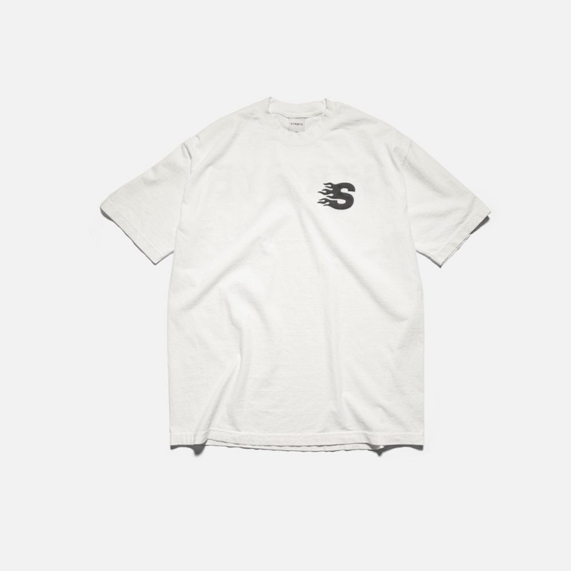 White Straye Blaze One S/S Tee UK | AEFIG6018